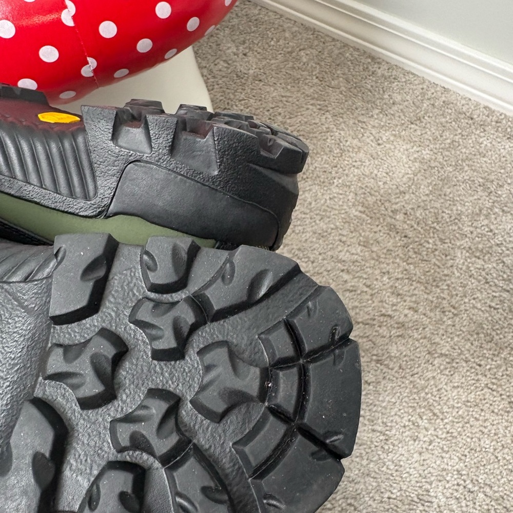 Ganni Green Colorblock Performance Vibram High Top Sneakers in Kalamata - Picture 10 of 11